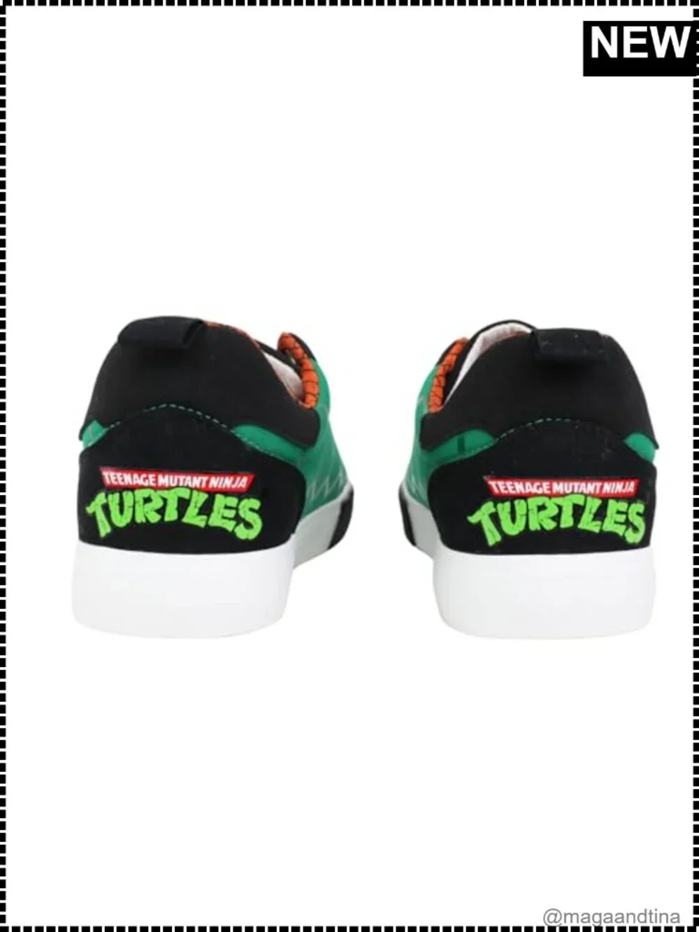 TMNT Low Top Sneakers Lace Up Lightweight Casual Shoes